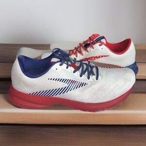 Brooks Launch 7 1203221B166 Red White Blue Running Run USA Women's Size 9.5B